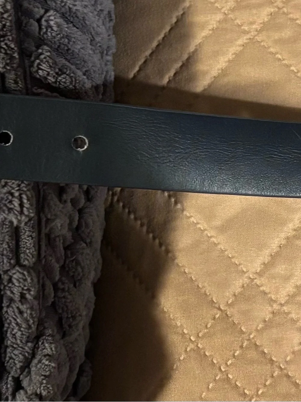 Michael Kors Navy Belt with Silver-Tone Buckle and Bonus Free Belt